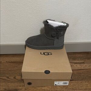 UGG Gray Shearling Boots